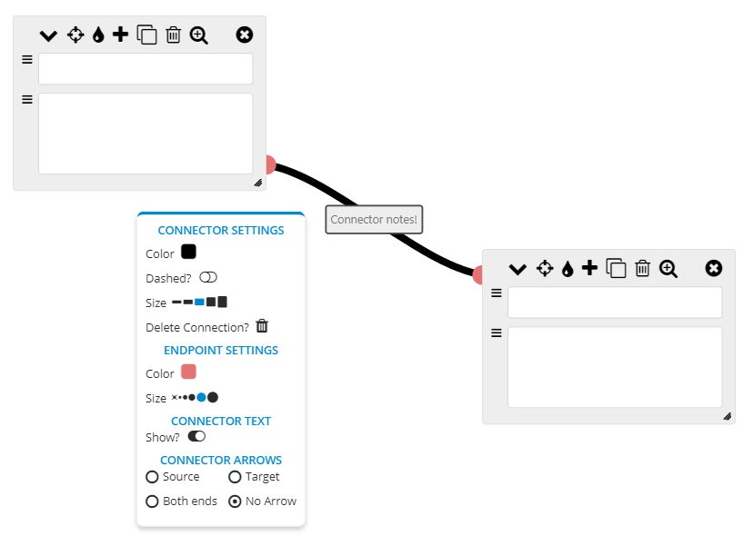 mindmap connector notes