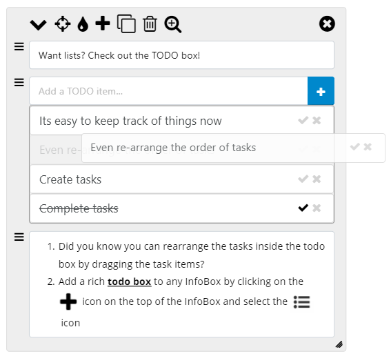 mindmap infobox todo box